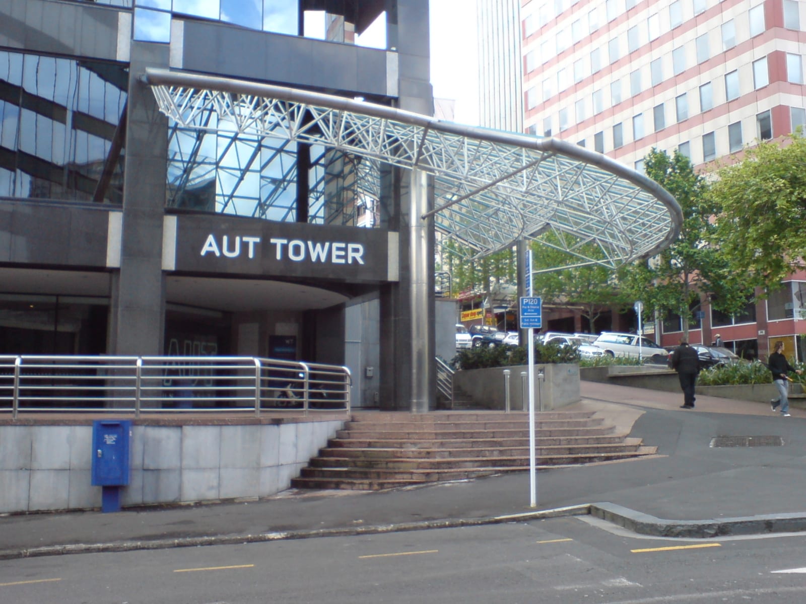 One of the main city buildings (WT building) of the Auckland University of Technology, Auckland CBD, New Zealand.