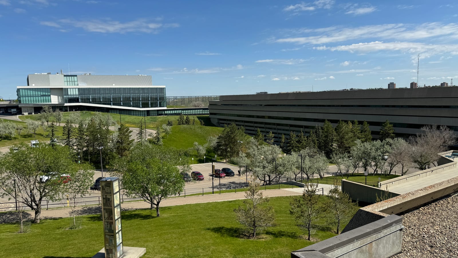 University of Lethbridge Alberta - view of Science Commons and University Hall.