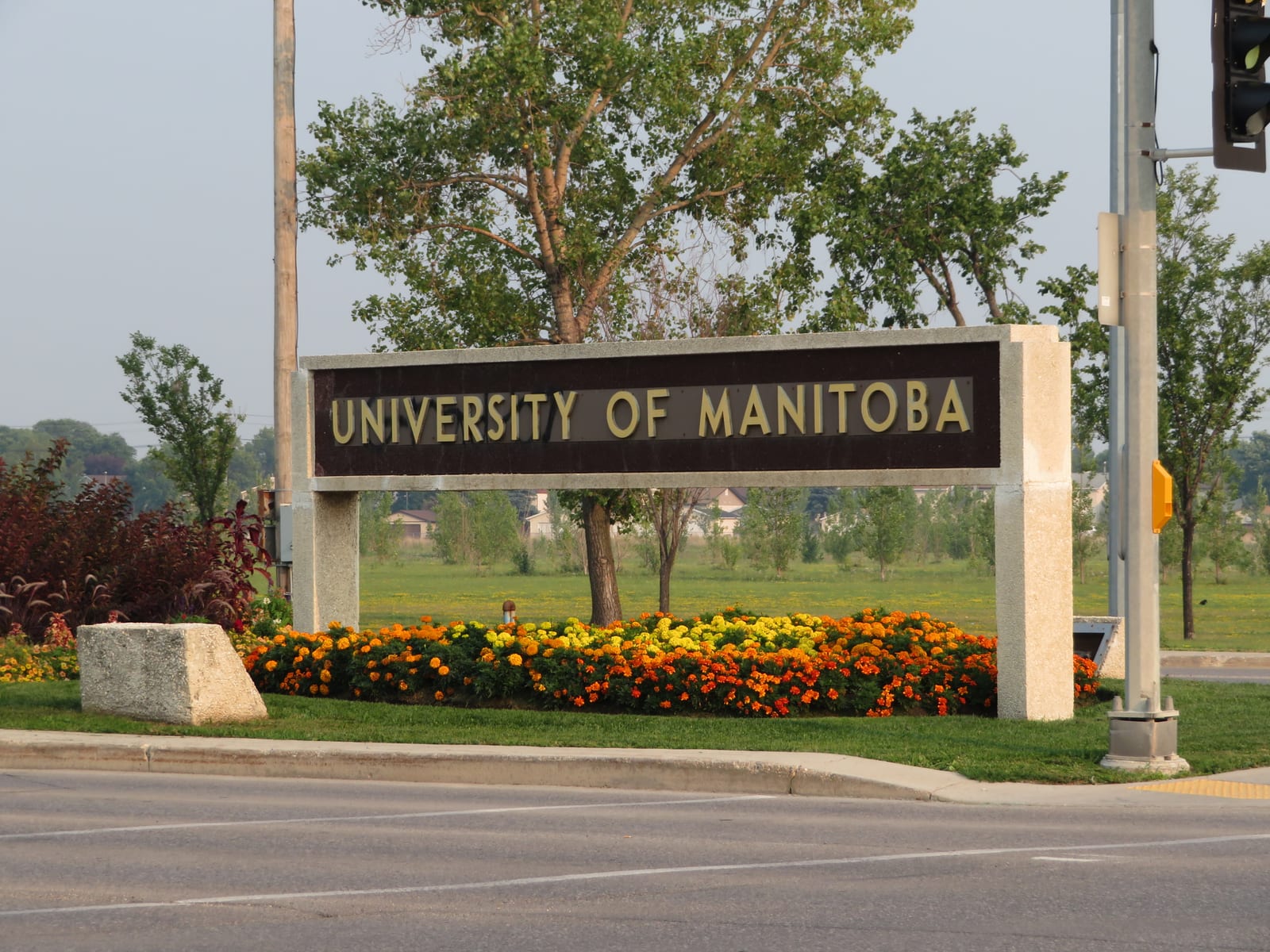 The University of Manitoba (U of M, UManitoba, or UM) is a public research university in the province of Manitoba, Canada. Its main campus is located in the Fort Garry neighbourhood of southern Winnipeg with other campuses throughout the city. Founded in 1877, it is the first university of western Canada. The university maintains a reputation as a top research-intensive post-secondary educational institution and conducts more research annually than any other university in the region.
The U of M is the largest university both by total student enrollment and campus area in the province of Manitoba, and the 17th-largest in all of Canada. The campus boasts dozens of faculties and hundreds of degree programs. The U of M is a member of the U15 and of Universities Canada, while its global affiliations include the International Association of Universities and the Association of Commonwealth Universities. Its increased global outreach has resulted in one of the most internationally diverse student bodies in Canada, while its competitive academic and research programs have consistently ranked among the top in the Canadian Prairies.
The Manitoba Bisons represent the team in athletics as a member of U Sports and Canada West Universities Athletic Association (CWUAA).
University of Manitoba alumni include Nobel Prize recipients, Academy Award winners, Order of Merit recipients, and Olympic medalists, among many others. As of 2019, there have been 99 Rhodes Scholarship recipients from the University of Manitoba, more than that of any other university in western Canada. Likewise, the university has produced countless government figures, including provincial premiers, Supreme Court justices, and Members of Parliament (MPs). Research at the U of M has produced various world-renowned contributions, including the creation of canola oil in the 1970s.
Along with the Fort Garry campus as its central hub, the University of Manitoba operates three other major locations: the Bannatyne Campus, the James W. Burns Executive Education Centre, and the William Norrie Centre. Additionally, the university also administers its French-language affiliate, Université de Saint-Boniface in the Saint Boniface ward of Winnipeg.
<a href="https://en.wikipedia.org/wiki/University_of_Manitoba" rel="noreferrer nofollow">en.wikipedia.org/wiki/University_of_Manitoba</a>

<a href="https://en.wikipedia.org/wiki/Wikipedia:Text_of_Creative_Commons_Attribution-ShareAlike_3.0_Unported_License" rel="noreferrer nofollow">en.wikipedia.org/wiki/Wikipedia:Text_of_Creative_Commons_...</a>