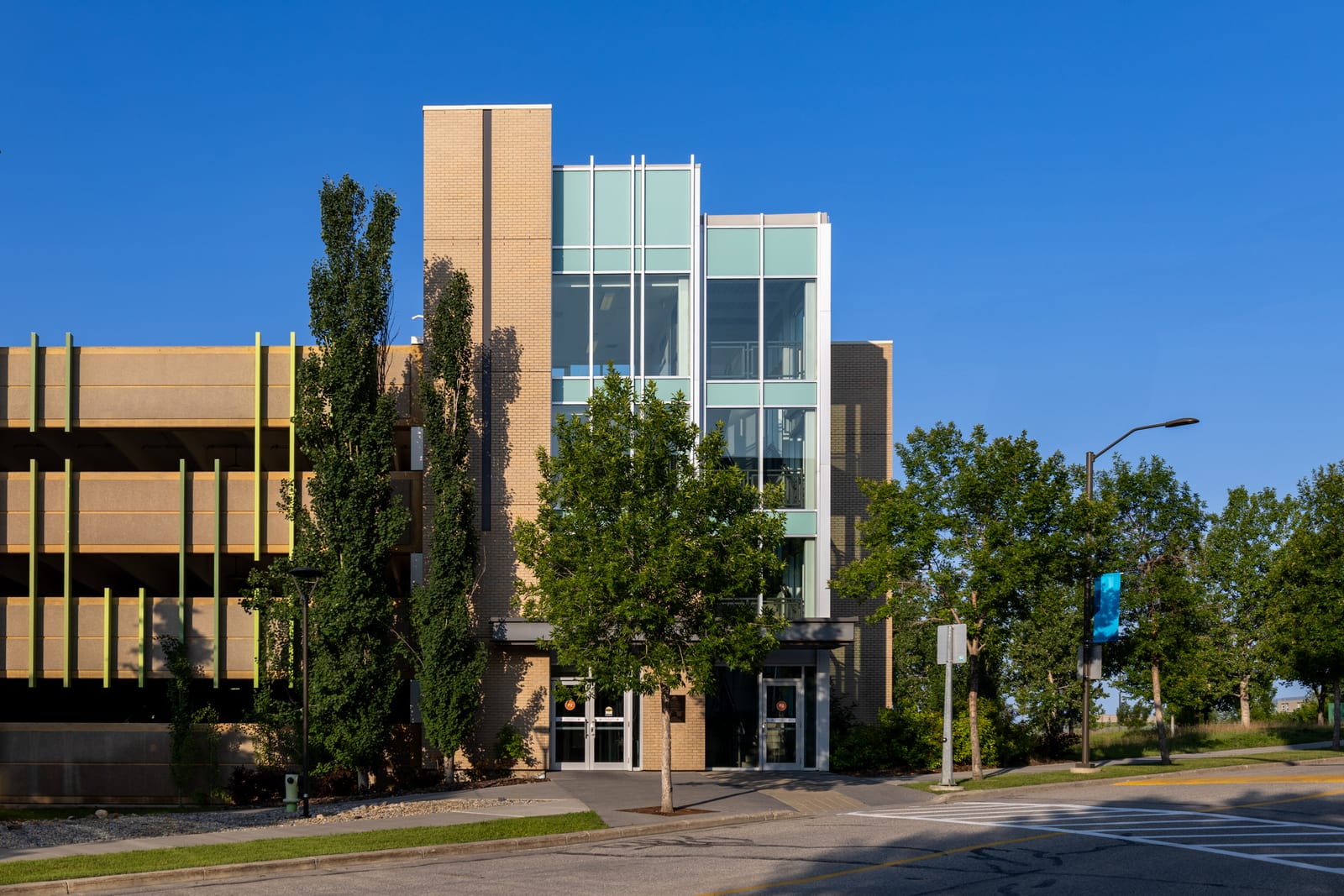 Fountain, Mount Royal University, Calgary, Alberta, 2025-07-11