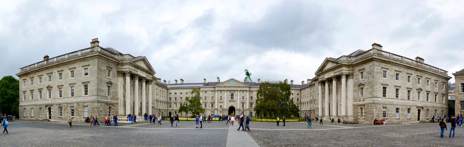 Ireland, Dublin, Parliament Square at Trinity College