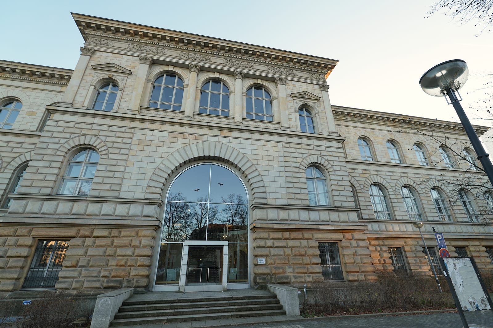 Technical University of Berlin chemistry building [Chemiegebäude] facade, 115 Straße des 17. Juni, 10623 Berlin, Germany. With some winter sun. Kulturdenkmal Berlin 09040623. | Photographed using a Sony a6700 APS-C format camera. | ISO 6709:2022 +52.51280+013.32950/ | Camera timestamp information in UTC. | Base file = DSC09339.JPG. Local stub = tu-berlin-chemistry-building-facade-09339. | Metadata timestamp 14-Jun-2025 21:58:53 +0000 (UTC).