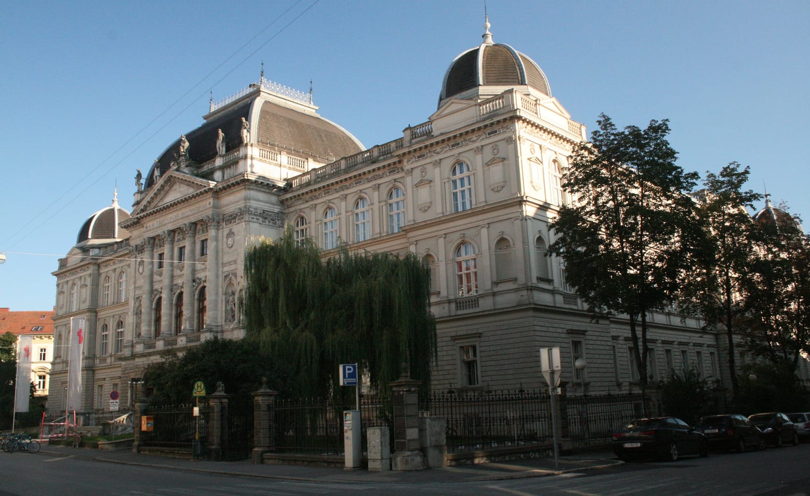 Main building of the Graz University of Technology in Graz, Austria, Europe