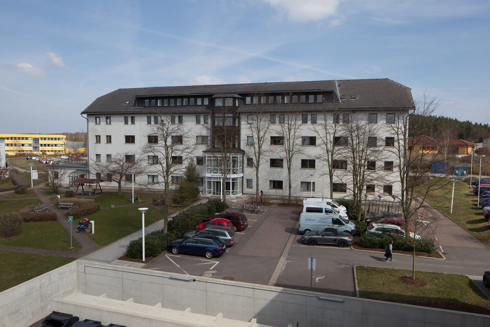 View from the Zusebau to the Oeconomicum, TU Ilmenau