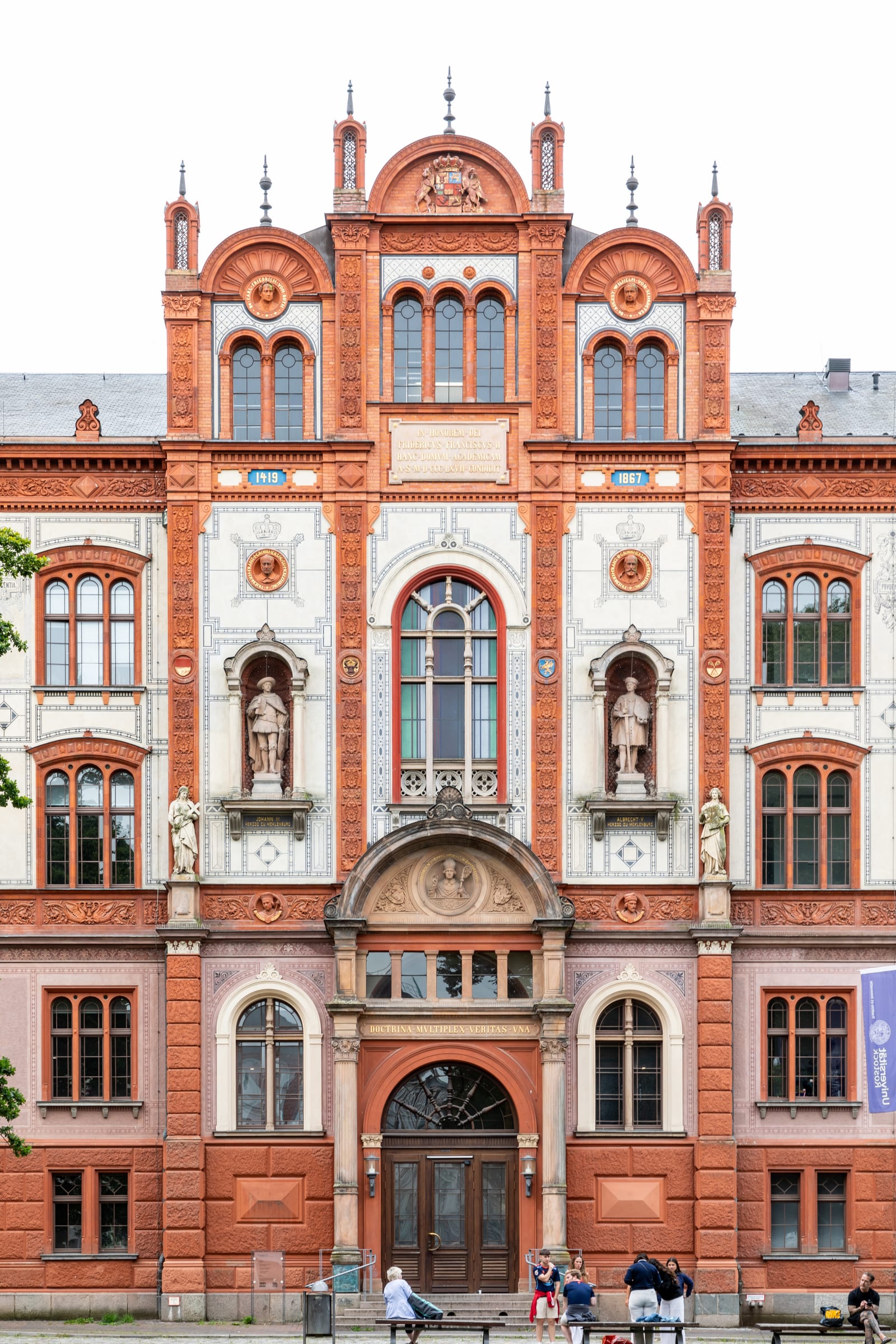 Main building of the University, Rostock, Mecklenburg-Vorpommern, Germany