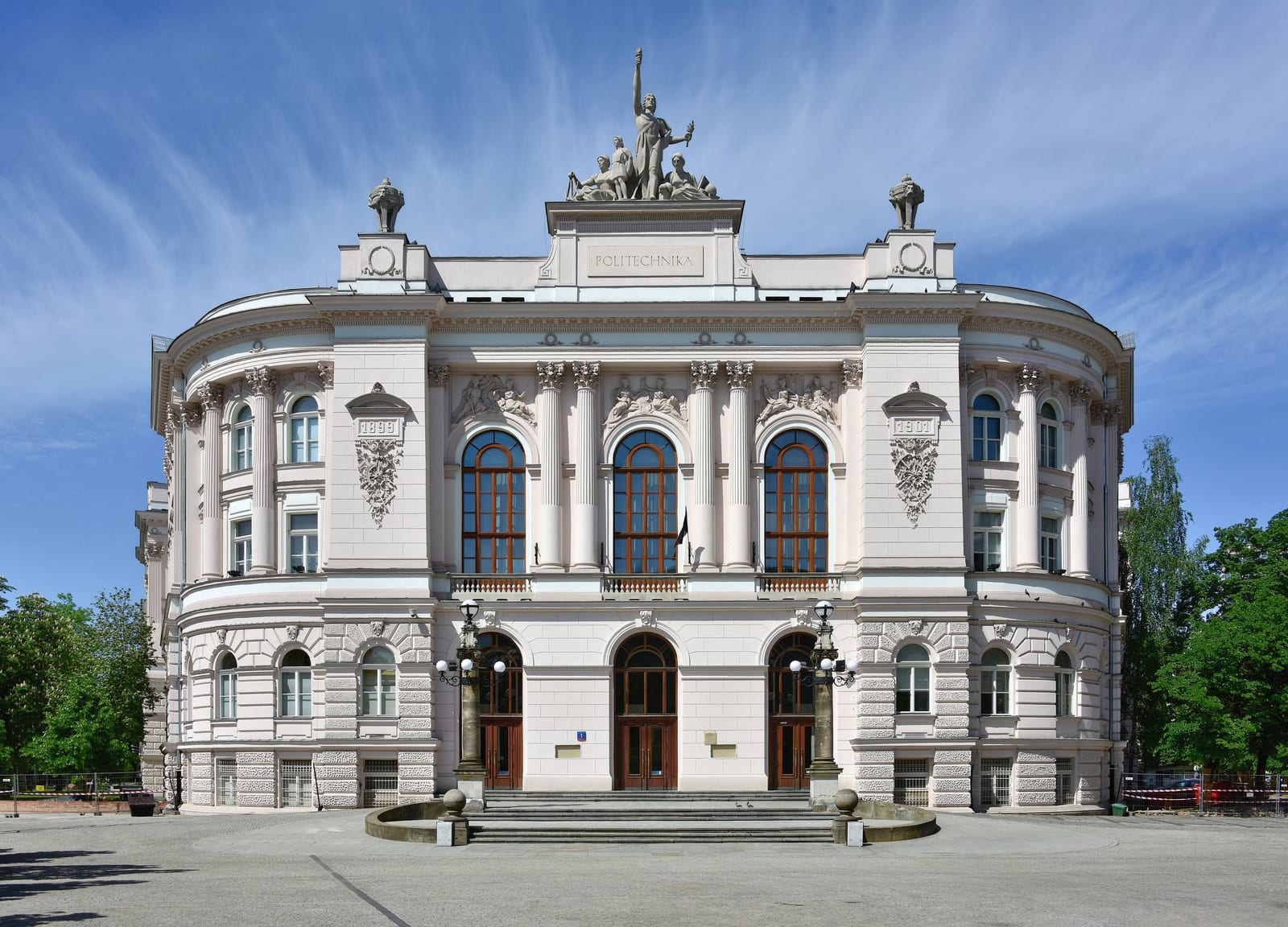 Main Building of the Warsaw University of Technology at 1 Politechniki Square in Warsaw